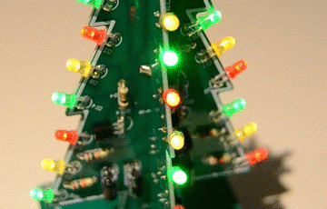 Blinkender 3D-LED Weihnachtsbaum