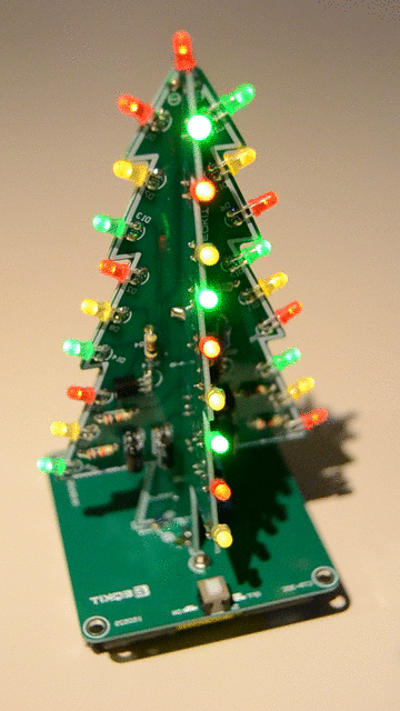 Blinkender 3D-LED Weihnachtsbaum